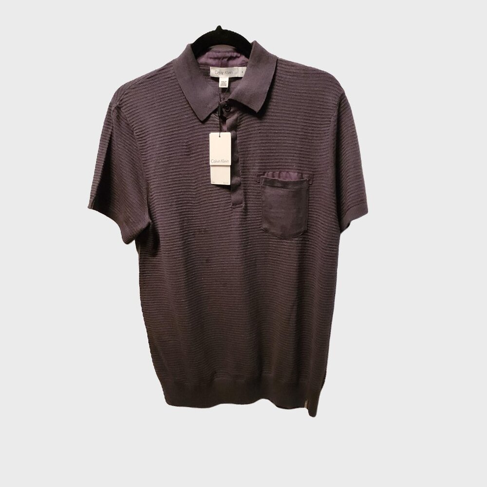 NWT Men Top Calvin Klein Short Sleeves 40ES62 Grey SZ M, XL